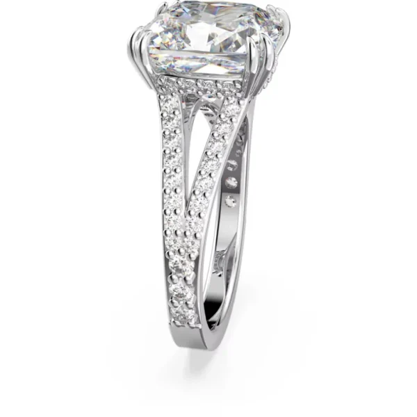 Swarovski Constella ring Cocktailring Square Cut Zilver/Wit