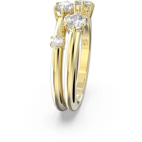 Swarovski Constella ring Set (2) Ronde slijpvorm Goud/Wit