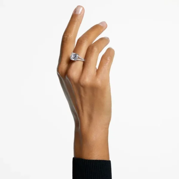 Swarovski Constella ring Cocktailring Square Cut Zilver/Wit