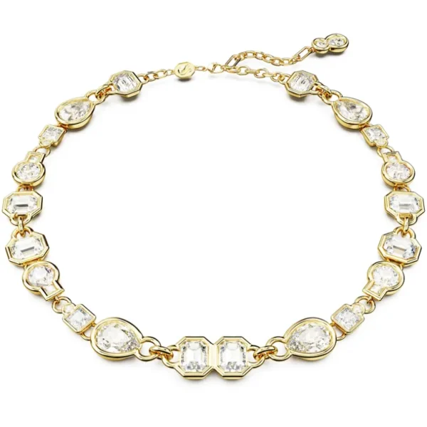 Swarovski Dextera ketting Verschillende slijpvormen Goud/Wit 5665497