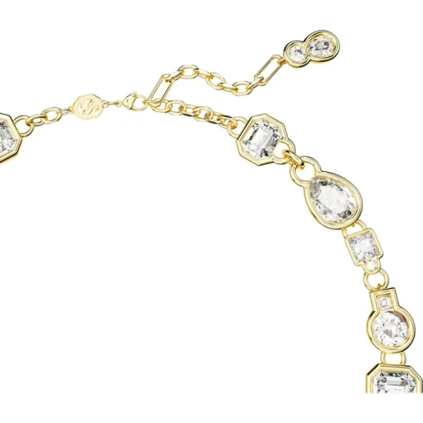 Swarovski Dextera ketting Verschillende slijpvormen Goud/Wit 5665497