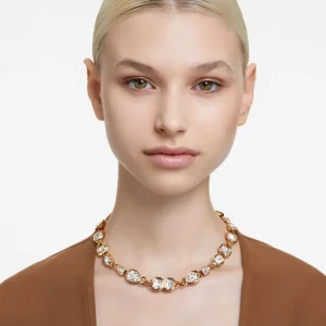Swarovski Dextera ketting Verschillende slijpvormen Goud/Wit 5665497