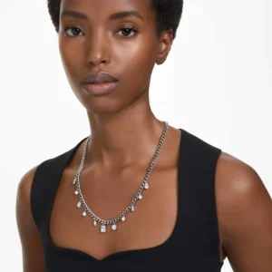 Swarovski Dextera ketting met hanger Dangling Zilver/Wit 5671183