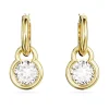 Swarovski Dextera oorbellen Ronde slijpvorm Goud/Wit 5666023