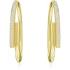 Swarovski Dextera oorbellen Ringoorbellen Goud/Wit 5671808
