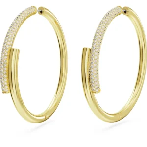 Swarovski Dextera oorbellen Ringoorbellen Goud/Wit 5671808