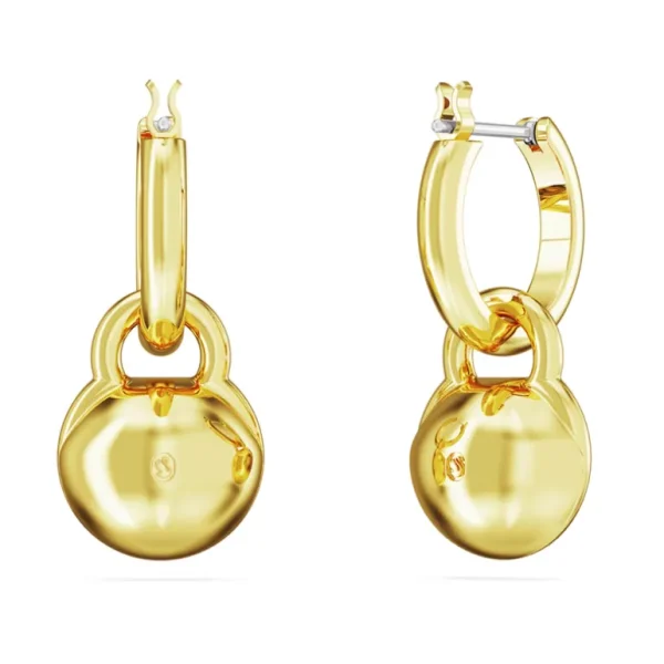 Swarovski Dextera oorbellen Ronde slijpvorm Goud/Wit 5666023