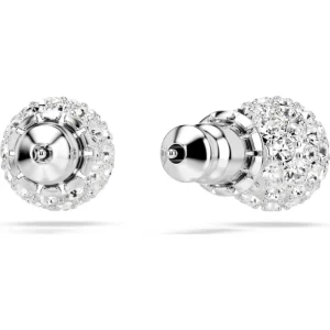 Swarovski Dextera oorbellen Ronde slijpvorm Zilver/Wit 5700290