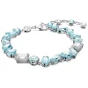 Swarovski Gema armband Verschillende slijpvormen Zilver/Blauw 5666018
