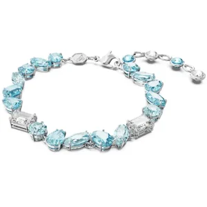 Swarovski Gema armband Verschillende slijpvormen Zilver/Blauw 5666018