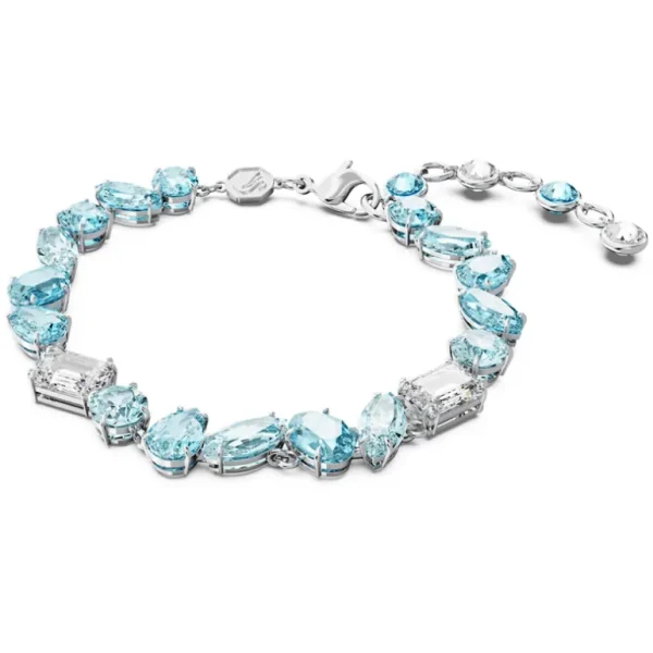 Swarovski Gema armband Verschillende slijpvormen Zilver/Blauw 5666018