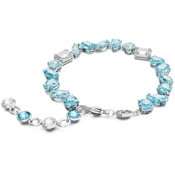 Swarovski Gema armband Verschillende slijpvormen Zilver/Blauw 5666018