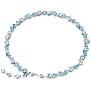 Swarovski Gema ketting Verschillende slijpvormen Blauw 5666007