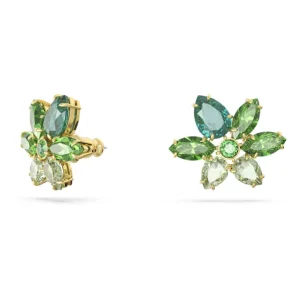 Swarovski Gema oorbellen Bloem Goud/Groen 5658400