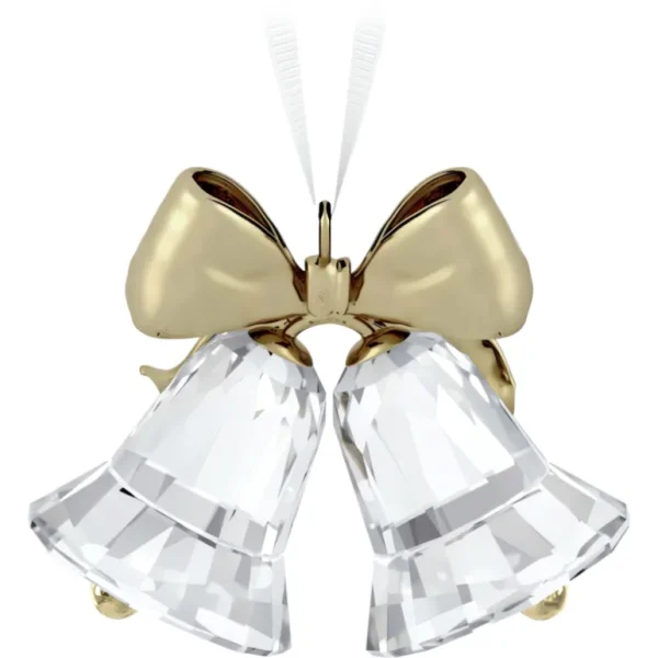 Swarovski Holiday Magic kristallen ornament Kerstklokken Wit/Goud 5686321