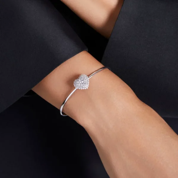 Swarovski Hyperbola armband Hartvorm Zilver/Wit 5684385