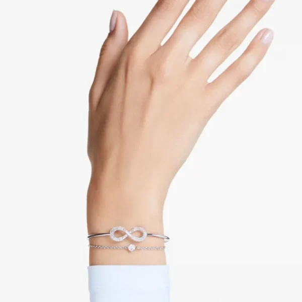 Swarovski Hyperbola armband Infinity Zilver/Wit 5684049
