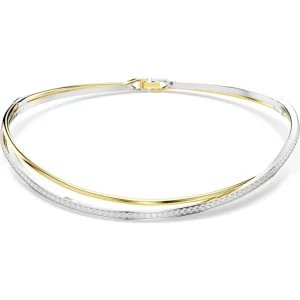 Swarovski Hyperbola ketting Ronde slijpvorm bicolor Wit/Goud 5702408