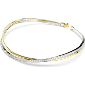 Swarovski Hyperbola ketting Ronde slijpvorm bicolor Wit/Goud 5702408