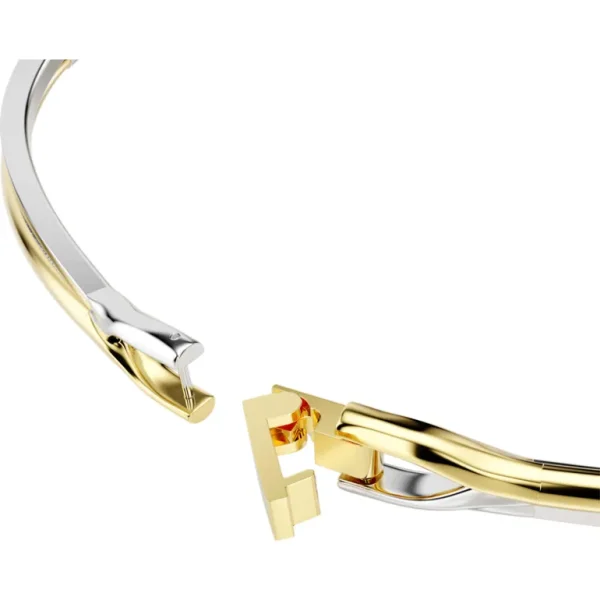 Swarovski Hyperbola ketting Ronde slijpvorm bicolor Wit/Goud 5702408