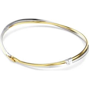Swarovski Hyperbola ketting Ronde slijpvorm bicolor Wit/Goud 5702408