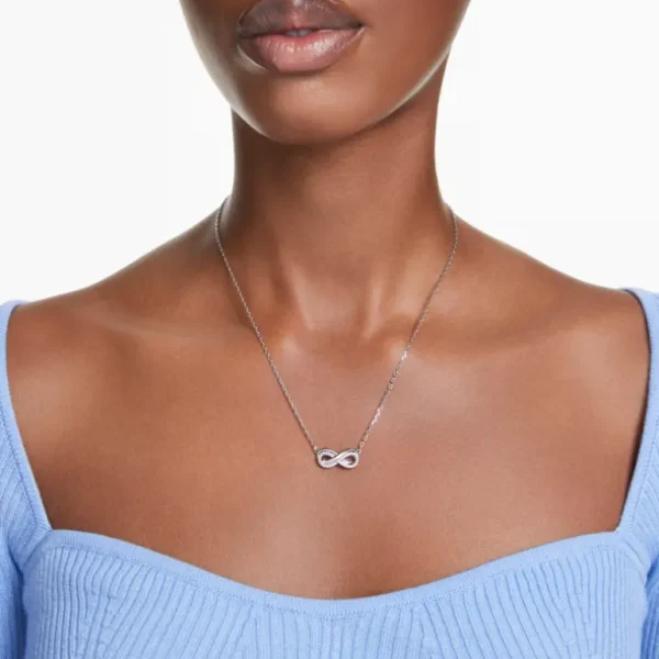 Swarovski Hyperbola ketting met hanger Infinity Zilver/Wit 5679434