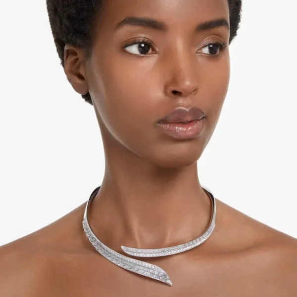 Swarovski Hyperbola ketting Artistiek Savoir Faire Design Zilver/Wit 5665330