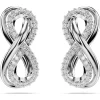 Swarovski Hyperbola oorbellen Infinity Zilver/Wit 5687269