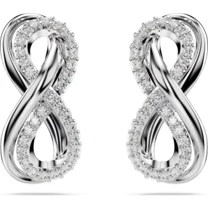 Swarovski Hyperbola oorbellen Infinity Zilver/Wit 5687269