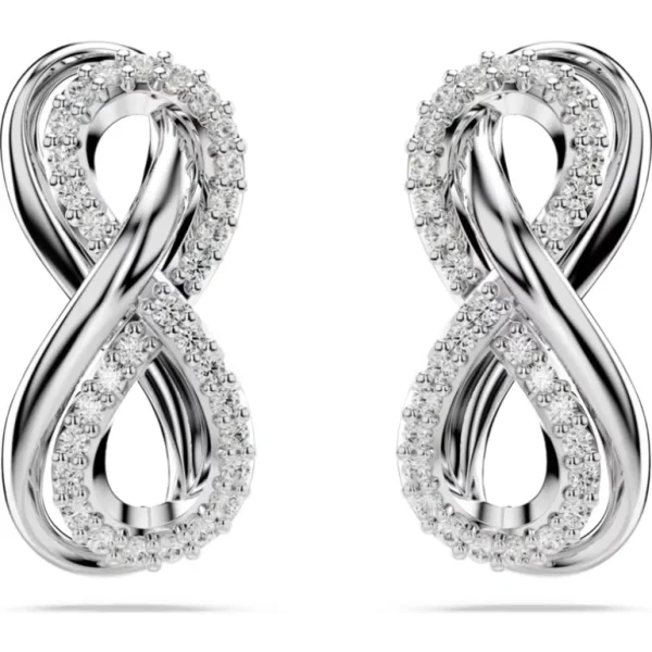 Swarovski Hyperbola oorbellen Infinity Zilver/Wit 5687269