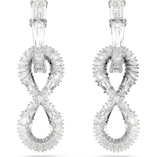 Swarovski Hyperbola oorbellen Infinity Zilver/Wit 5679793