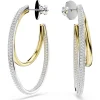 Swarovski Hyperbola oorbellen Ronde slijpvorm Goud/Wit 5702400