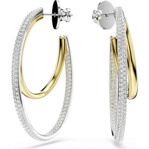 Swarovski Hyperbola oorbellen Ronde slijpvorm Goud/Wit 5702400