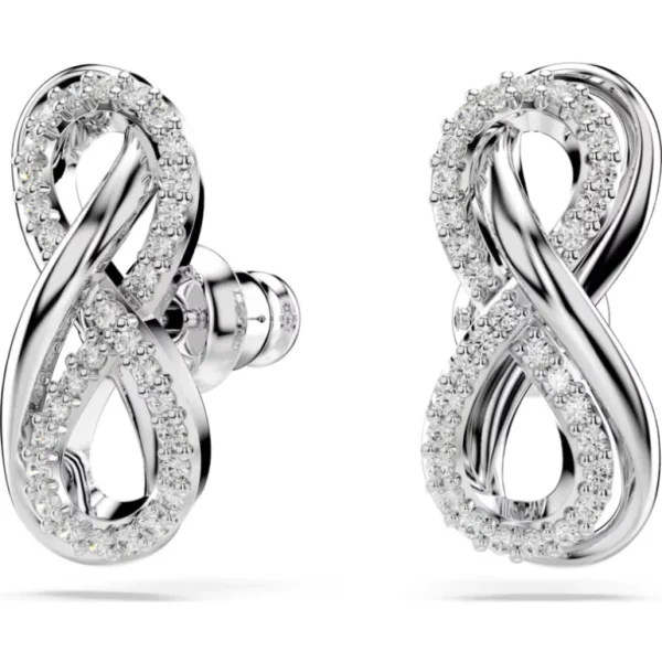 Swarovski Hyperbola oorbellen Infinity Zilver/Wit 5687269
