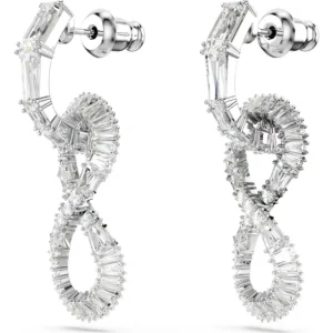 Swarovski Hyperbola oorbellen Infinity Zilver/Wit 5679793