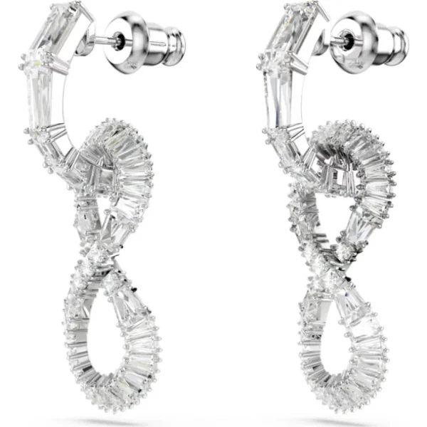 Swarovski Hyperbola oorbellen Infinity Zilver/Wit 5679793