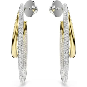 Swarovski Hyperbola oorbellen Ronde slijpvorm Goud/Wit 5702400