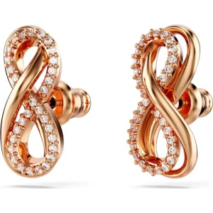 Swarovski Hyperbola oorbellen Infinity Rosé/Wit 5684085