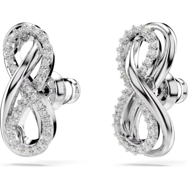 Swarovski Hyperbola oorbellen Infinity Zilver/Wit 5687269