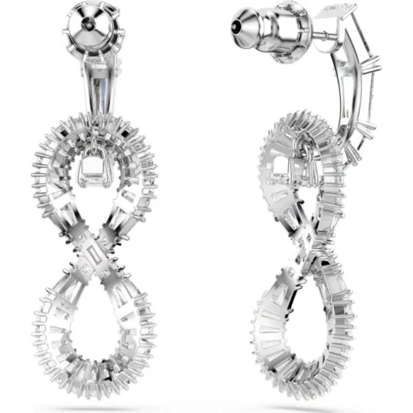 Swarovski Hyperbola oorbellen Infinity Zilver/Wit 5679793
