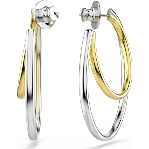 Swarovski Hyperbola oorbellen Ronde slijpvorm Goud/Wit 5702400