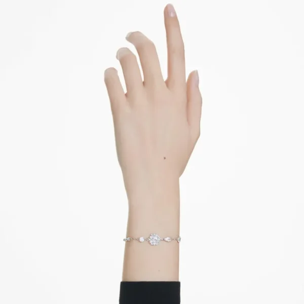 Swarovski Idyllia armband Verschillende slijpvormen Zilver/Wit 5691485