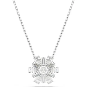 Swarovski Idyllia ketting met hanger Verschillende slijpvormen Zilver/Wit 5691484