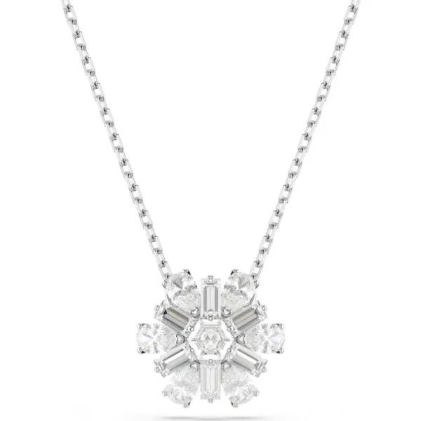 Swarovski Idyllia ketting met hanger Verschillende slijpvormen Zilver/Wit 5691484