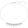 Swarovski Idyllia ketting met hanger Verschillende slijpvormen Zilver/Wit 5692637