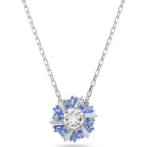 Swarovski Idyllia ketting met hanger Bloem blauw Zilver/Blauw 5680013