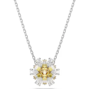 Swarovski Idyllia ketting met hanger Bloem Zilver/Geel 5679939