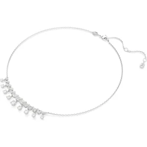 Swarovski Idyllia ketting met hanger Verschillende slijpvormen Zilver/Wit 5692637