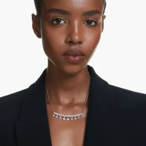 Swarovski Idyllia ketting met hanger Verschillende slijpvormen Zilver/Wit 5692637