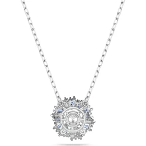 Swarovski Idyllia ketting met hanger Bloem blauw Zilver/Blauw 5680013
